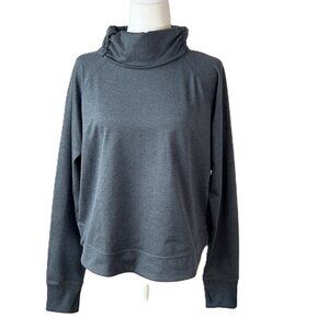 🩶Eddie Bauer Cowl Neck Sweater with Thumb Holes | Cozy & Casual size Small